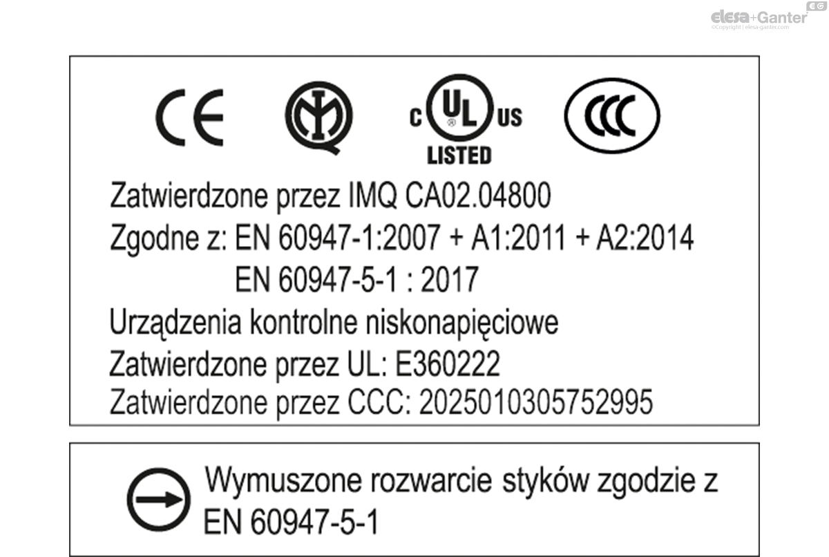 CFSW-C-C Zawiasy z wbudowanym wyłącznikiem bezpieczeństwa 8-pinowa ...