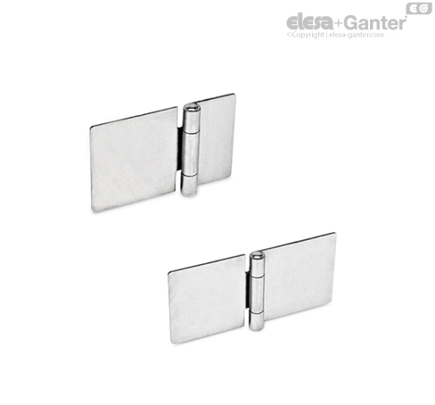 塁 GN 136-NI-HE Zawiasy metalowe stal nierdzewna NI, przedłużone poziomo