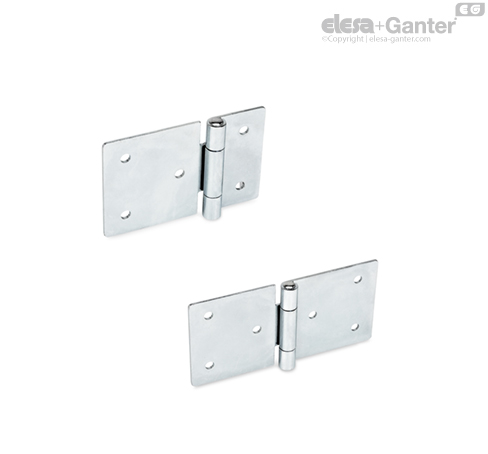 GN 136-ST-HE Zawiasy metalowe Stal, przedłużone poziomo